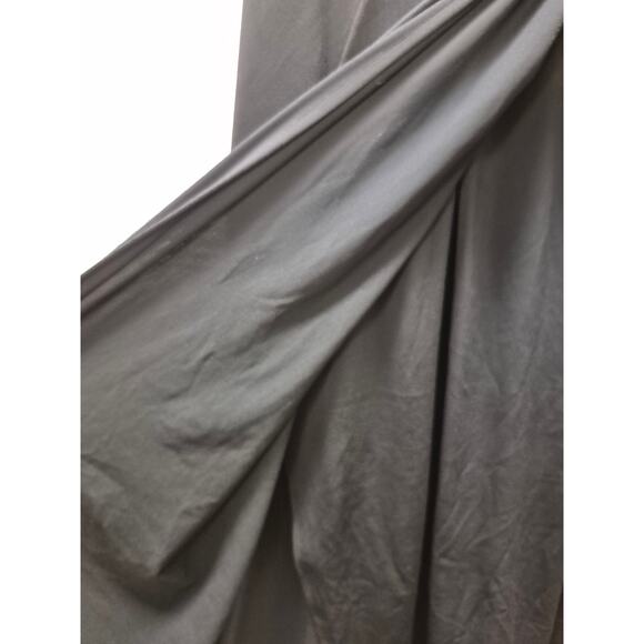 Nine West Dress Womens Size Large Black Collared Wrap Tie Short Sleeve Stretchy - Picture 5 of 9